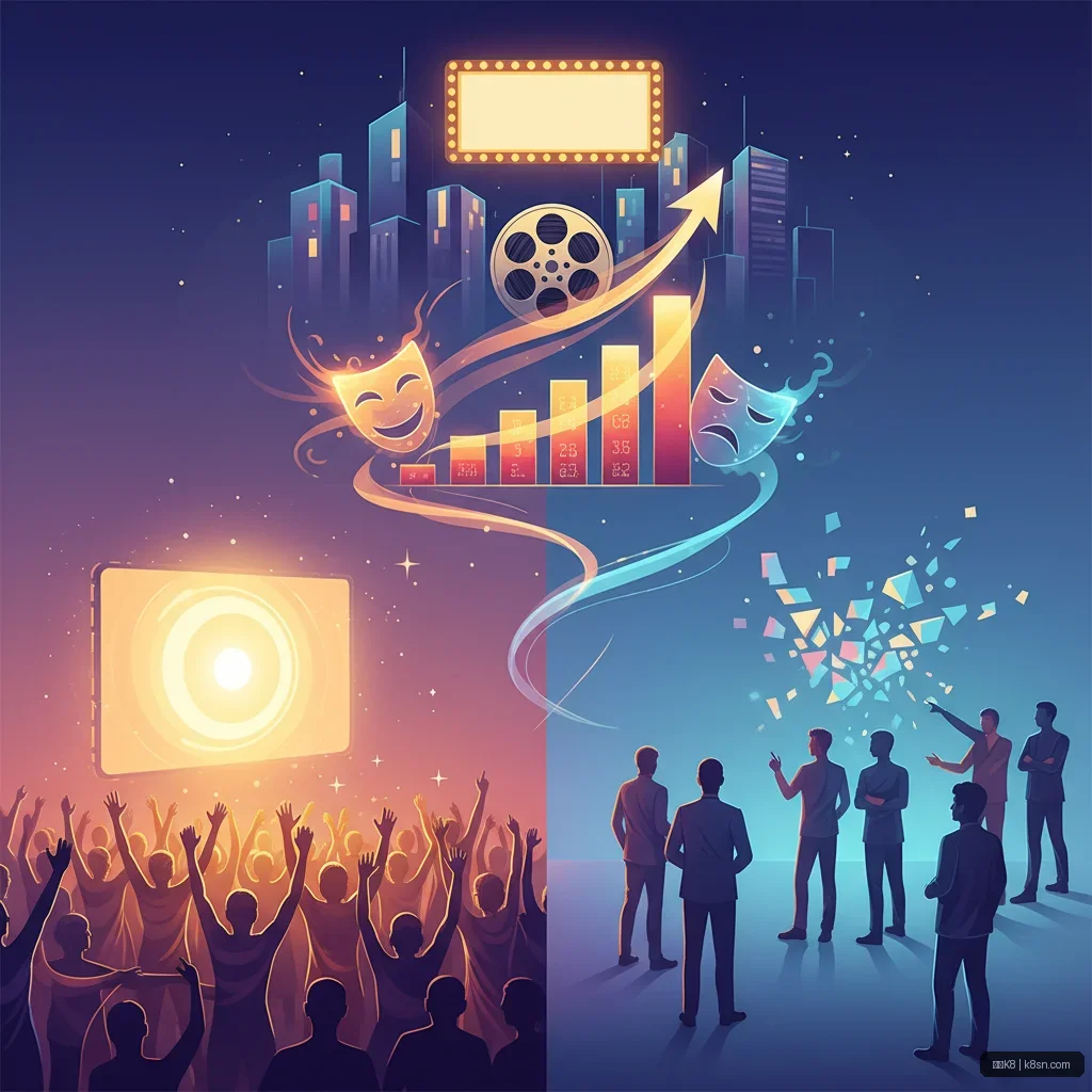 《某某电影》热映引发热议：票房飙升与影评分化